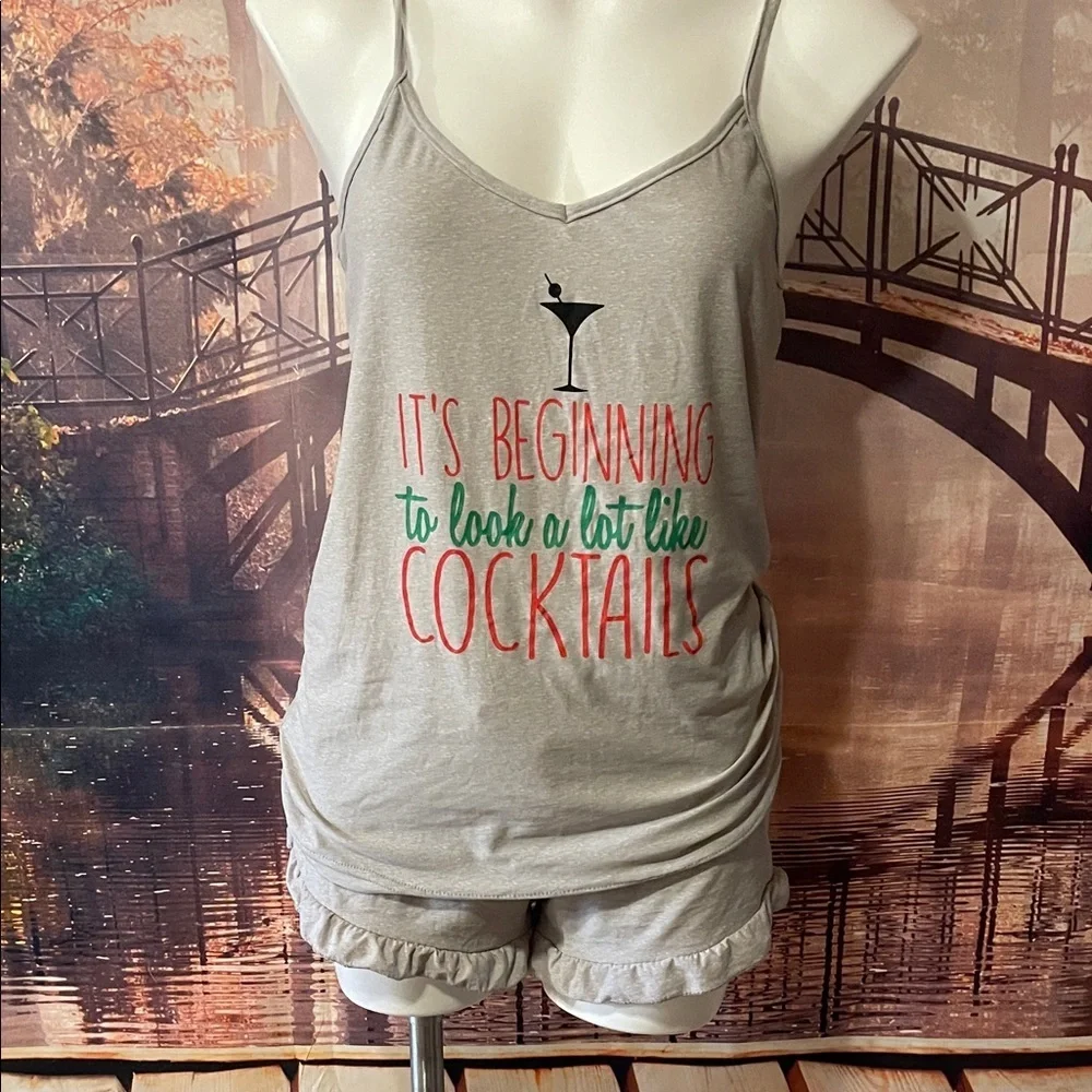 Cozy Gray and Red Women's Pajama Set - Picture 11 of 13